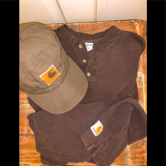 Carhartt Other - Carhartt long sleeve shirt & hat